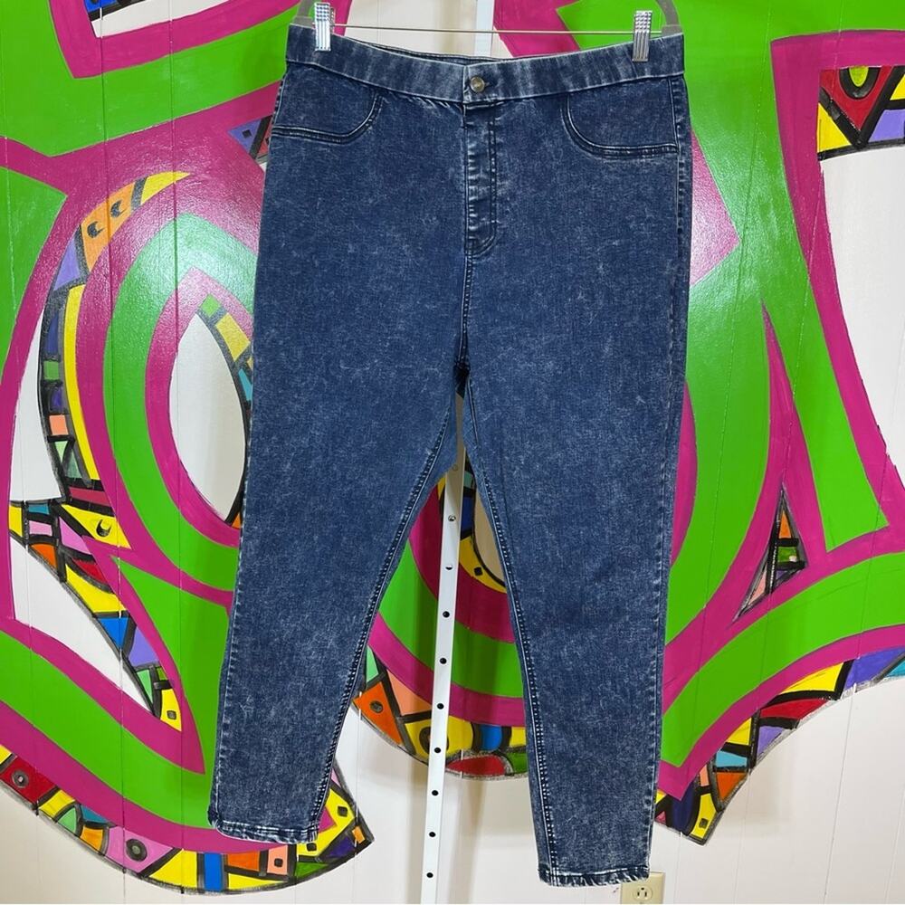 NOBO, Women's Blue Denim Jeggings. Super High Rise. Size XXL(19). Excellent cond